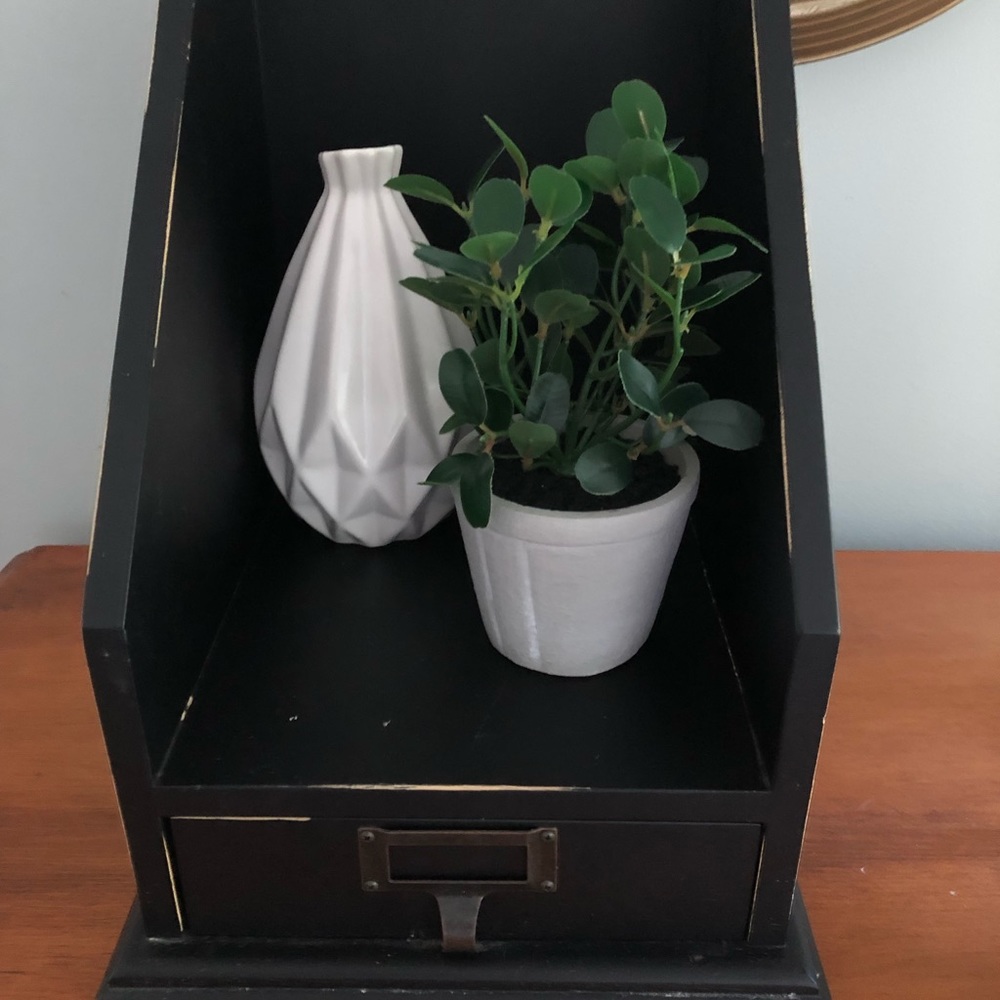 EUC Black (w/slight distress) Office Organizer